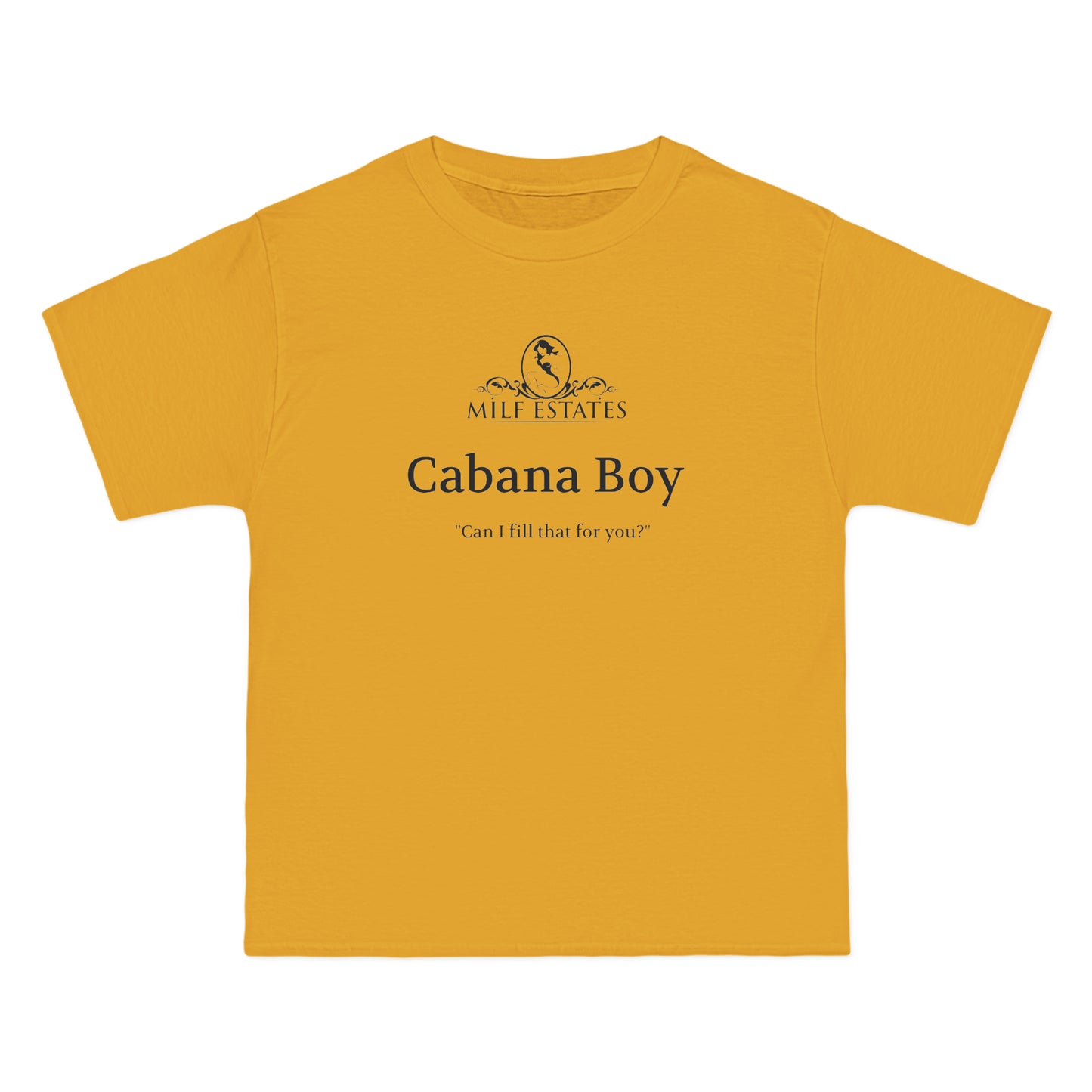 MILF ESTATES Logo- Cabana Boy "Can I fill that for you?" (Logo)