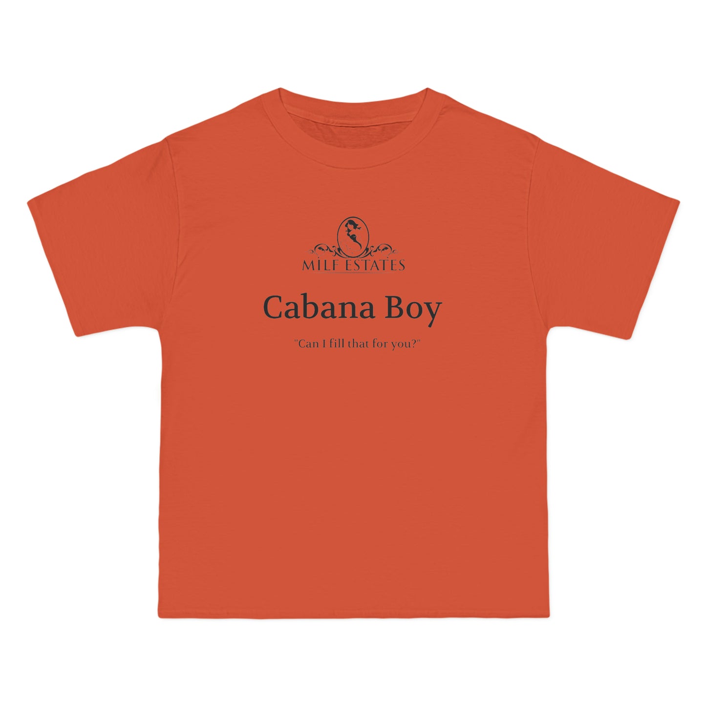 MILF ESTATES Logo- Cabana Boy "Can I fill that for you?" (Logo)