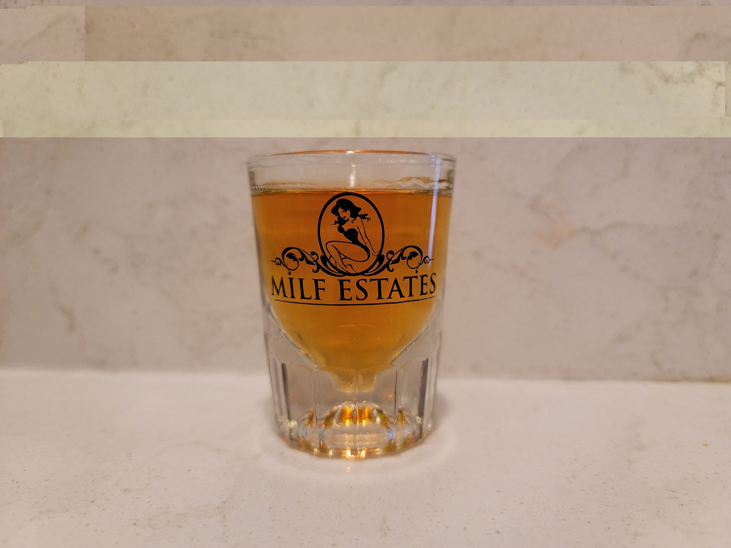 MILF ESTATES Shot Glass "Limited Quantities- Special Order Now"