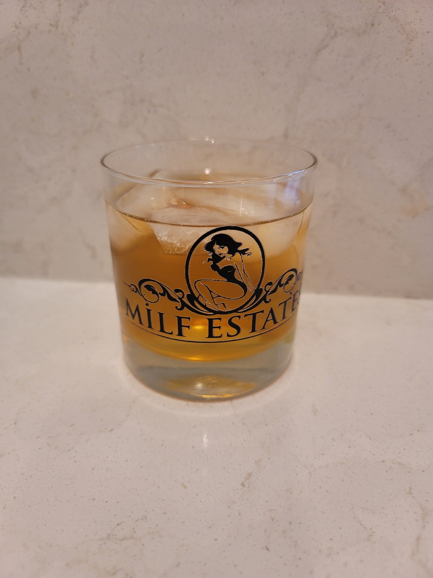 MILF ESTATES Whiskey Glass "Limited Quantities- Special Order Now"
