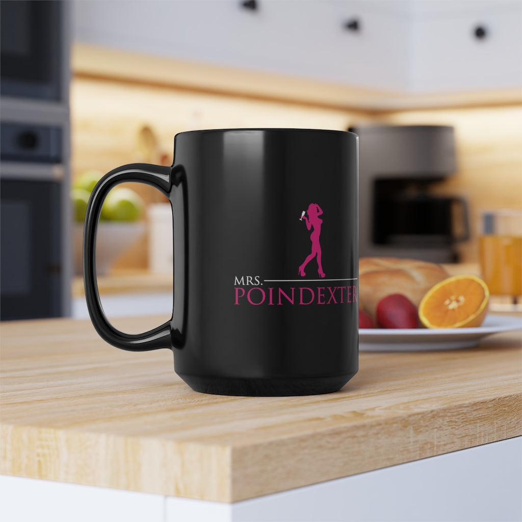 Mrs. Poindexter Coffee Mug in Black