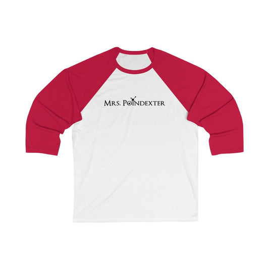 Mrs. Poindexter- Molecule -Unisex 3\4 Sleeve Baseball Tee