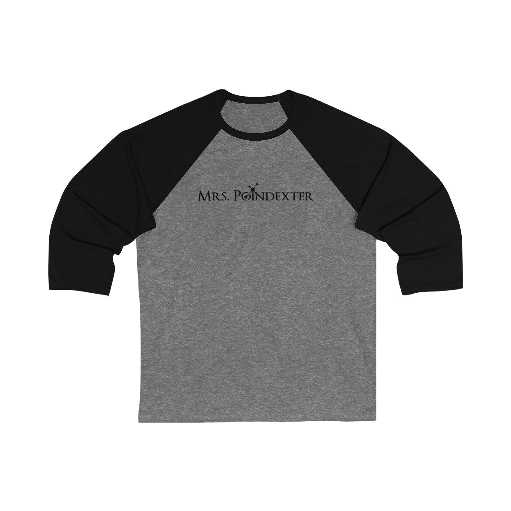 Mrs. Poindexter- Molecule -Unisex 3\4 Sleeve Baseball Tee