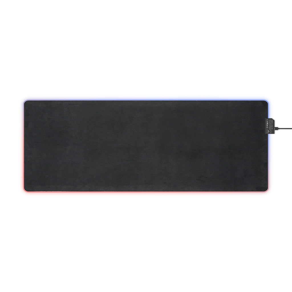 Mrs. Poindexter- Black LED Gaming Mouse Pad