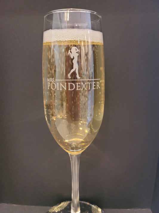 Mrs. Poindexter Champagne Glass  "Limited Quantities- Special Order Now"