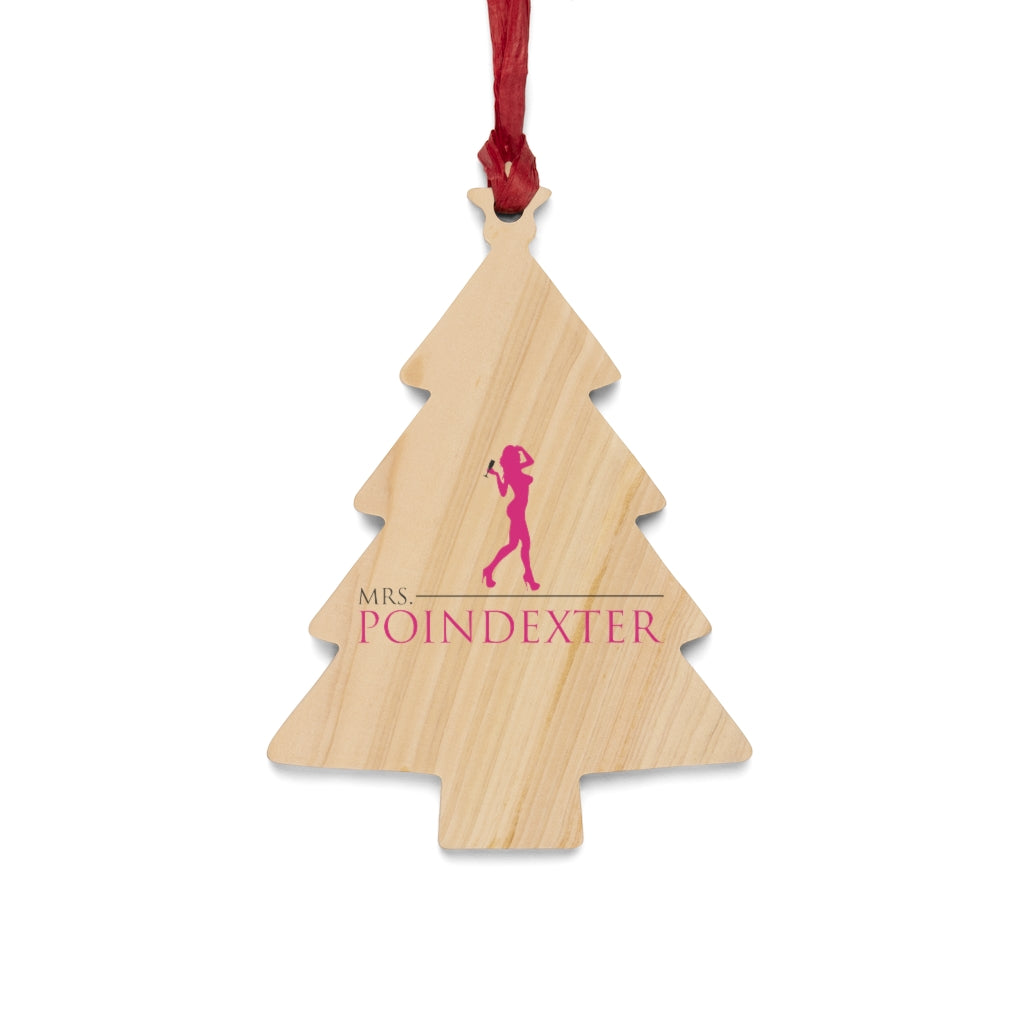 Mrs. Poindexter - Wooden Ornaments